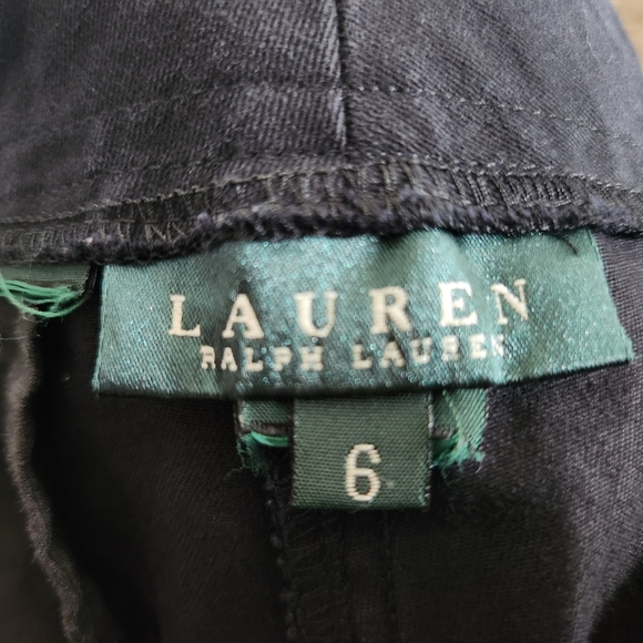 Ralph Lauren Shorts Black Women's Size 6 Silver Snaps - Picture 8 of 11